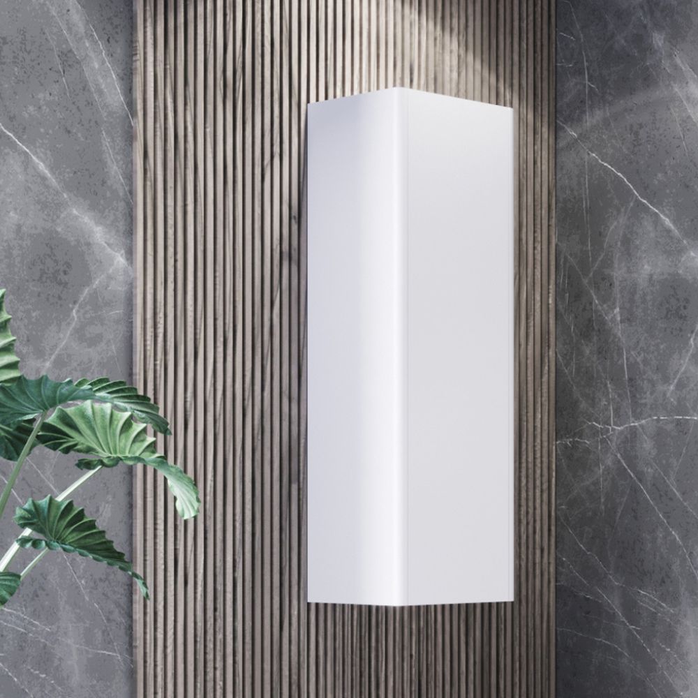 Slika proizvoda ARMAL AMARILIS ORMARIĆ BIJELI VISEĆI 35x35x120 cm S JEDNIM VRATIMA, FRONTA GLATKA BIJELA/KORPUS BIJELA MAT