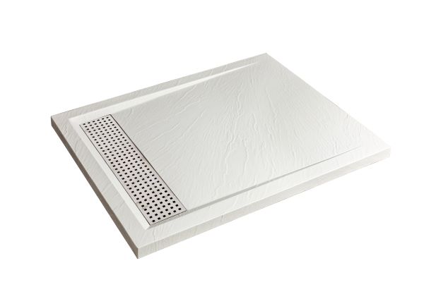 Slika proizvoda ARMAL TUŠ KADA, STONE PLITKA BIJELA 90x120X4,5cm  bijela boja- Roba s greškom, II. klasa – nejednakost površine, bez mogućnosti povrata