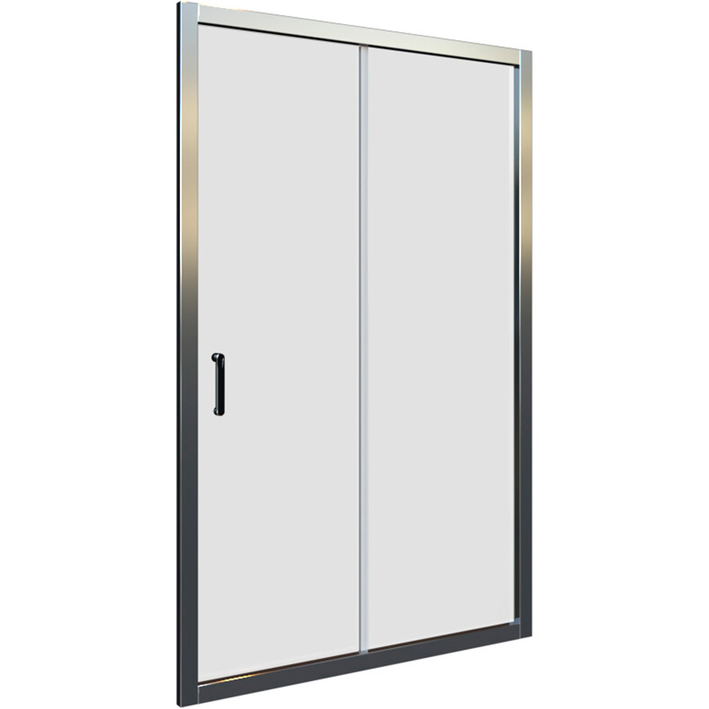 Slika proizvoda ARMAL DOMINO TUŠ VRATA KLIZNA 110x200 KLIK krom profil; prozirno staklo 6 mm, 110x200; ugradnja 107-113 cm