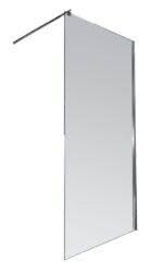 Slika proizvoda ARMAL TUŠ FIKSNI DIO VRATA MODUL 60 krom profil, prozirno staklo 6mm;600x2000, stabilizacijska šipka
