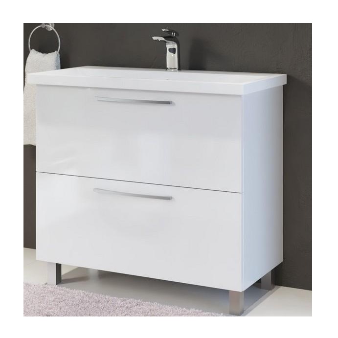 Slika proizvoda ARMAL SENA BAZA Š65 STOJEĆI ELEMENT- 2 LADICE bijela sjaj; 2 ladice slimbox; sifon; ručkica; 65x43x79 cm