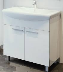 Slika proizvoda ARMAL NEVA 2 85 BAZA NAMJEŠTAJA korpus bijela mat, fronta bijela sjaj; 2 vrata; softclose; 82x34x80