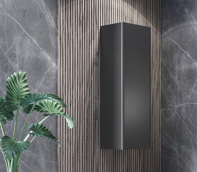 Slika proizvoda ARMAL AMARILIS ORMARIĆ ANTRACIT VISEĆI 35x35x120 cm S JEDNIM VRATIMA, FRONTA ANTRACIT GLATKA, KORPUS SIVA MAT