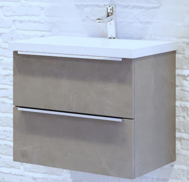 Slika proizvoda ZZ ARMAL IBIZA BAZA Š45 VISEĆI ELEMENT- 2 LADICE svijetli beton; 2 ladice slimbox; ručkica; 45x43x49 cm