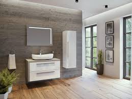 Slika proizvoda ARMAL ZETA BIJELA SJAJ BAZA 84x53,5x48 cm LIJEVA, VISEĆI ELEMENT S 2 LADICE, PLOČA SVIJETLI BETON, FRONTA BIJELA SJAJ