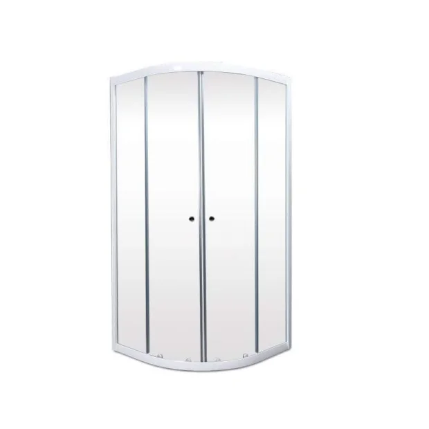 Slika proizvoda ARMAL BASIC TUŠ KABINA OBLA 80 EASY bijeli profil; mutno staklo 5 mm, 80x80x190